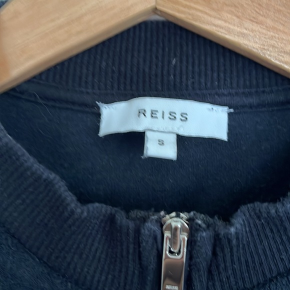 Reiss Terry Cloth Zip Up Polo - Picture 2 of 3